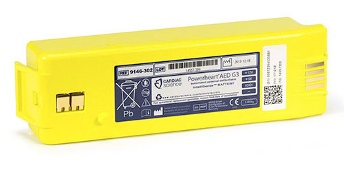 Accesorios para desfibrilador Cardiac Science Powerheart AED G3 Battery en México - DEA911
